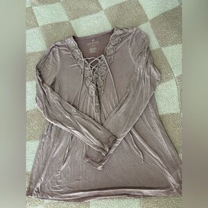 American Eagle Outfitters Lilac Blouse